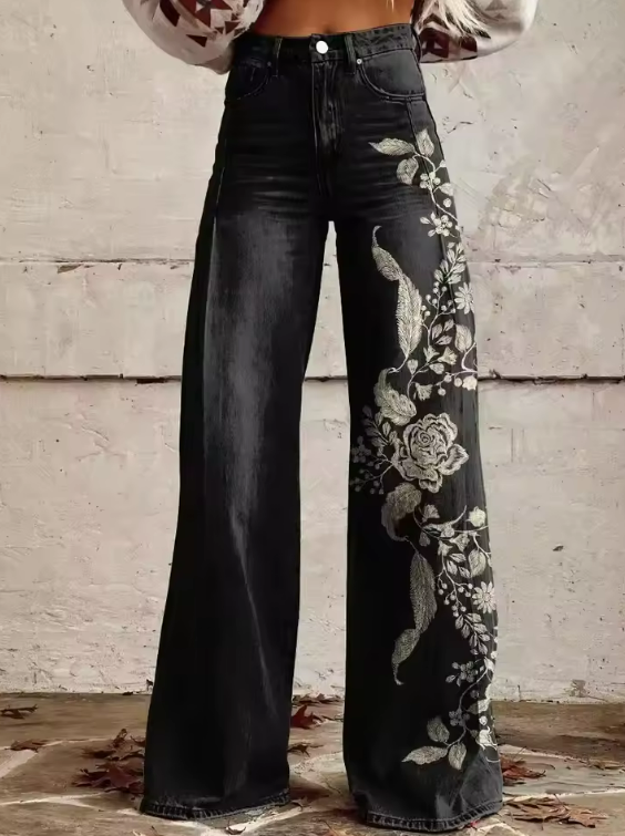 ECLYRA™ | Pantalones Bohemios Elegantes y Cómodos de Corte Holgado.