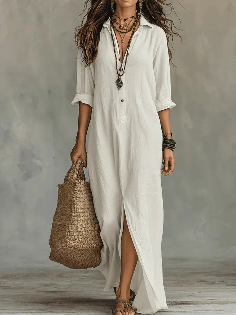 ALBA | Vestido maxi elegante con silueta favorecedora