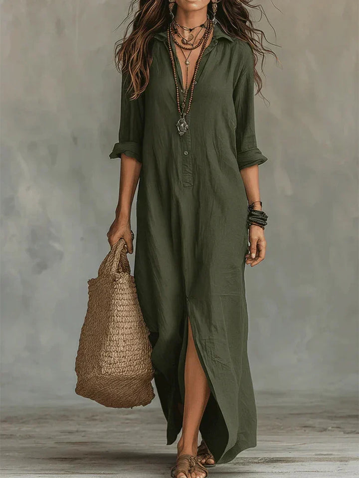 ALBA | Vestido maxi elegante con silueta favorecedora