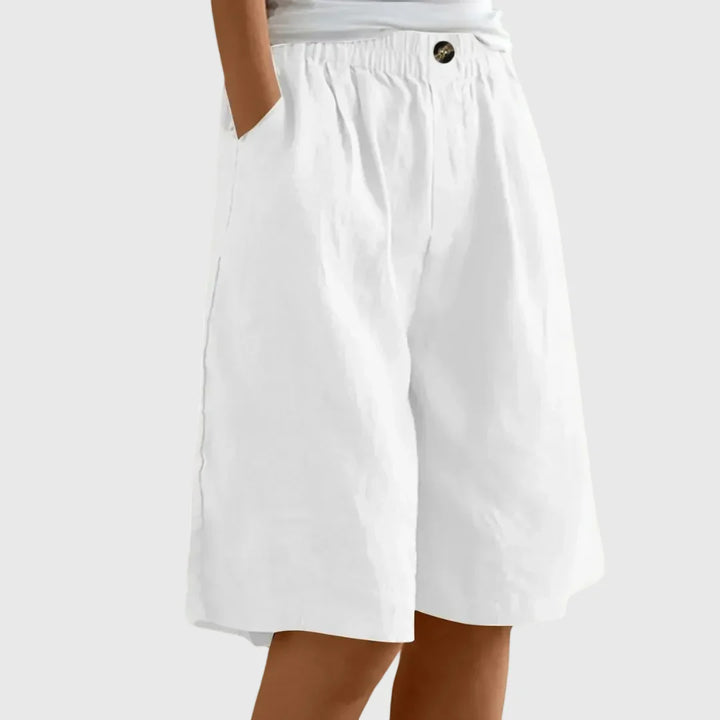 Malena - Pantalones Cortos Holgados con Cintura Elástica