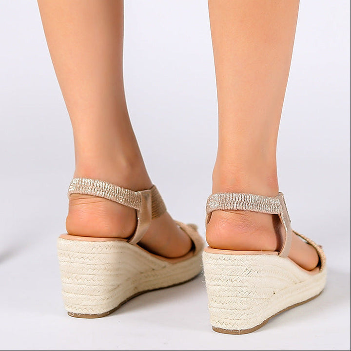 Aroa | sandalias de cuña con trenzado artesanal