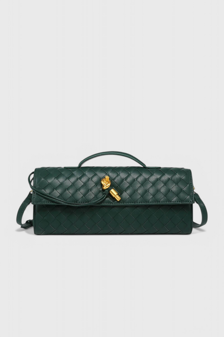 Melanie | Clutch con Detalle de Nudo Dorado