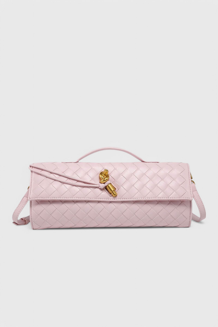 Melanie | Clutch con Detalle de Nudo Dorado