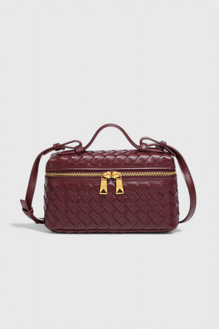 Milla | Bolso Mini Woven con Accesorios Dorados