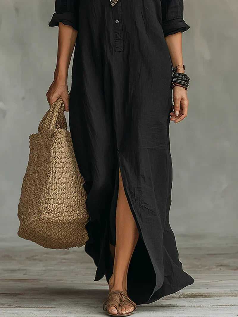 ALBA | Vestido maxi elegante con silueta favorecedora