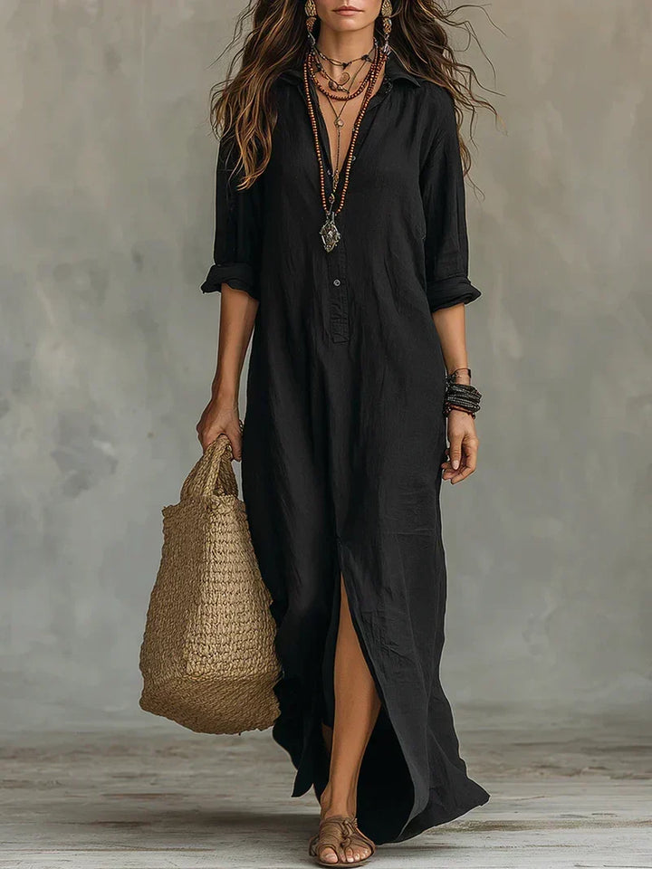 ALBA | Vestido maxi elegante con silueta favorecedora