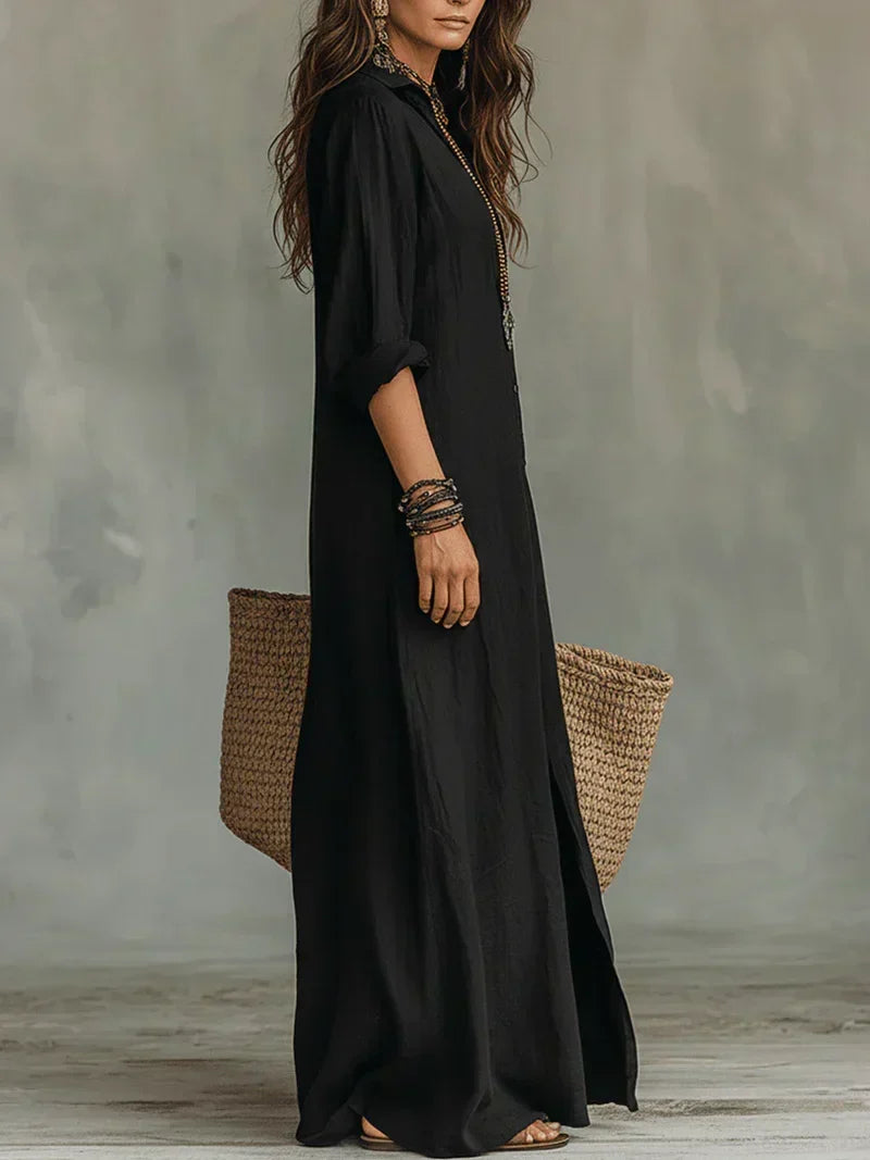 ALBA | Vestido maxi elegante con silueta favorecedora