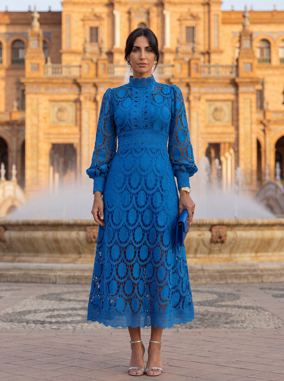 Camila | Vestido Midi de Encaje Exclusivo y Sofisticado