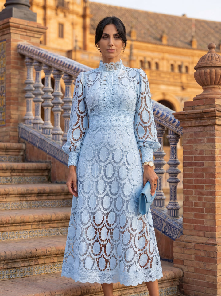 Camila | Vestido Midi de Encaje Exclusivo y Sofisticado