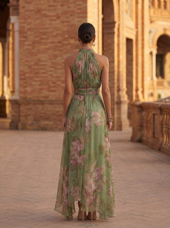 Carla | Vestido elegante y fluido con estampado floral