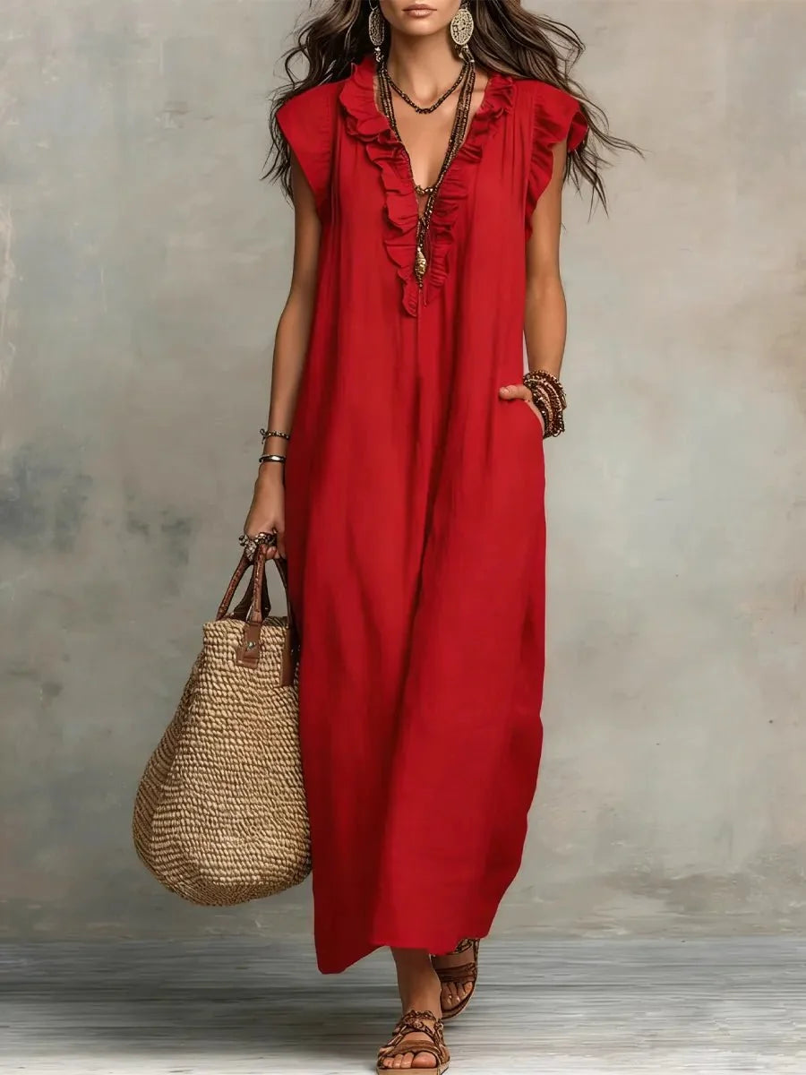 Elia | Vestido Holgado y Fresco para el Día a Día