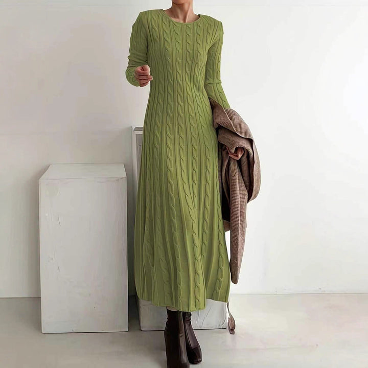 Elisa | Vestido midi de punto suave y elegante