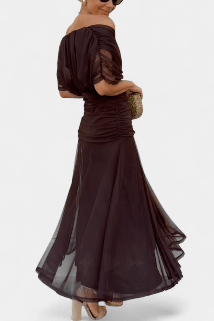 Eloria | Vestido floral de caída vaporosa y etérea