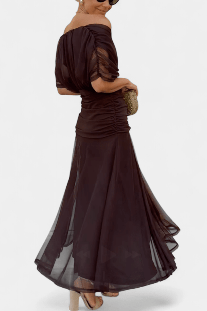 Eloria | Vestido floral de caída vaporosa y etérea