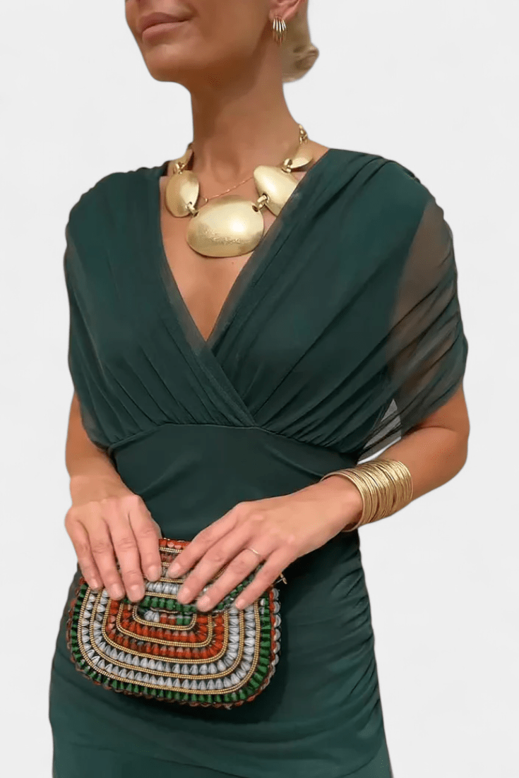 Eloria | Vestido floral de caída vaporosa y etérea