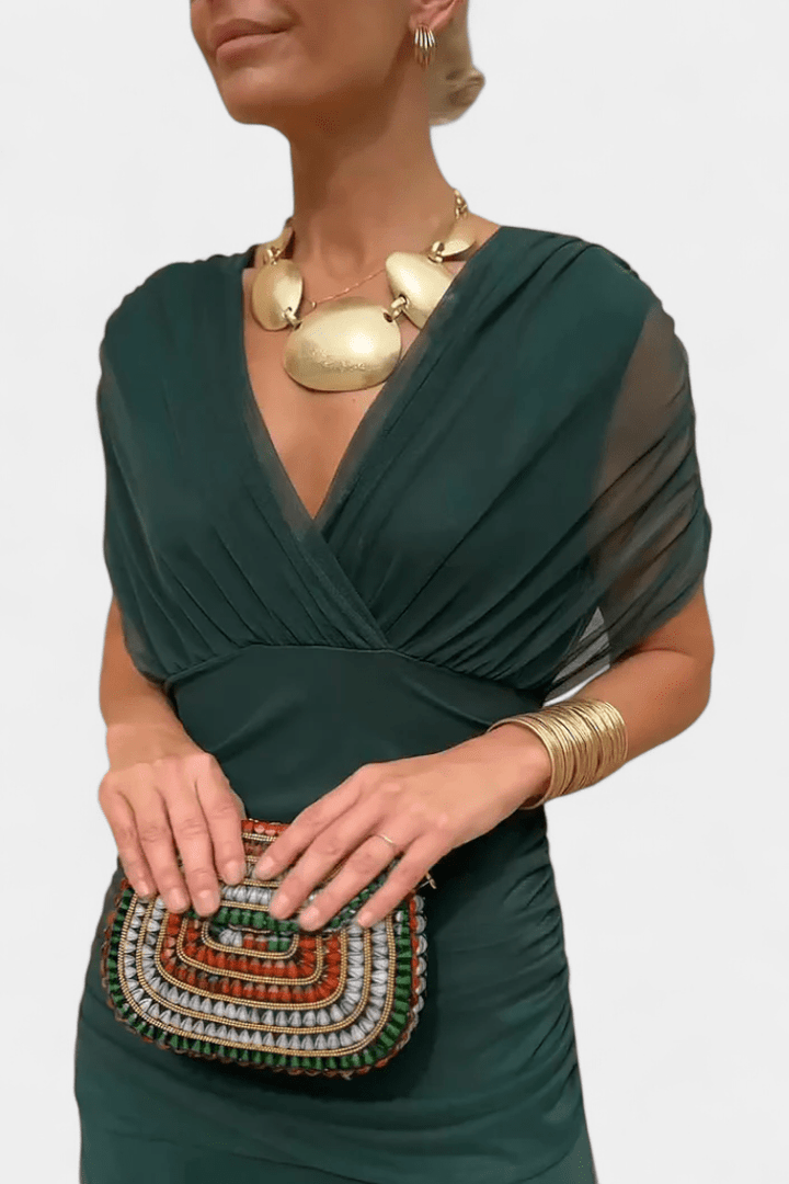 Eloria | Vestido floral de caída vaporosa y etérea