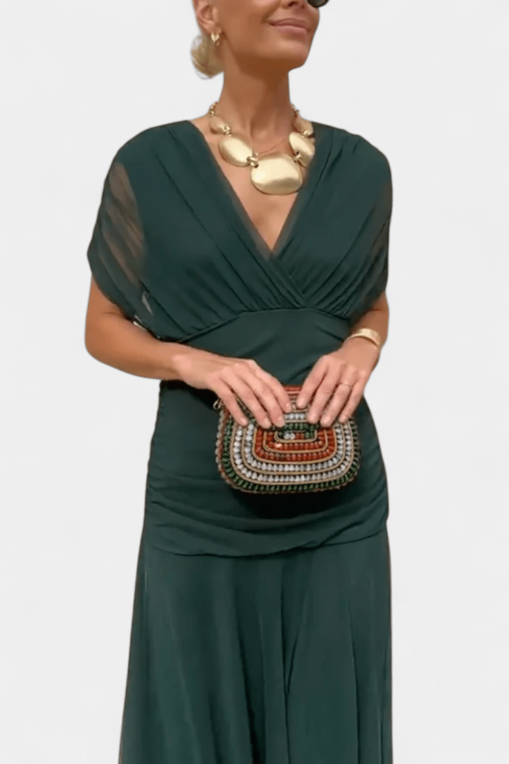 Eloria | Vestido floral de caída vaporosa y etérea