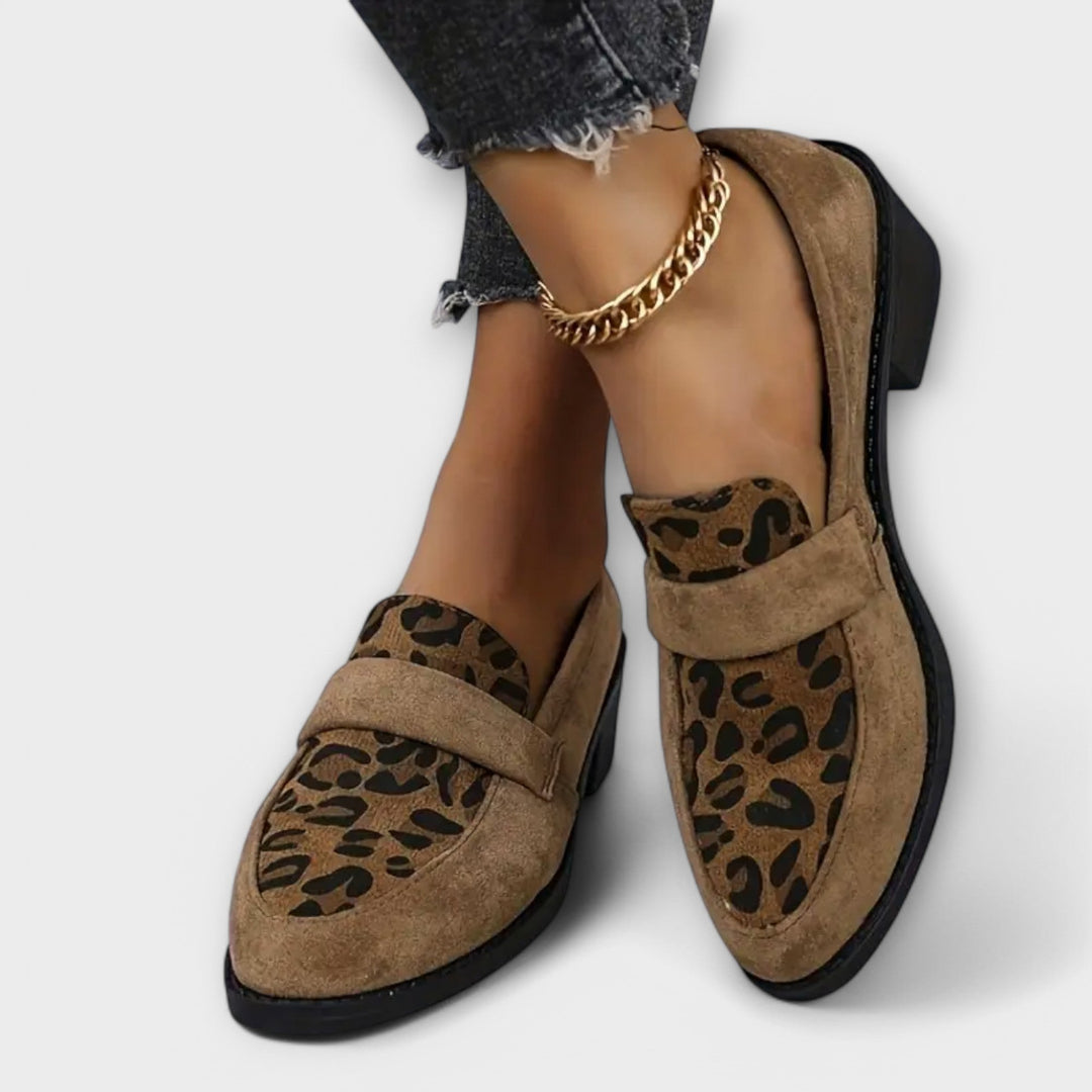 Aurora | Zapatos elegantes de mujer en estampado de leopardo