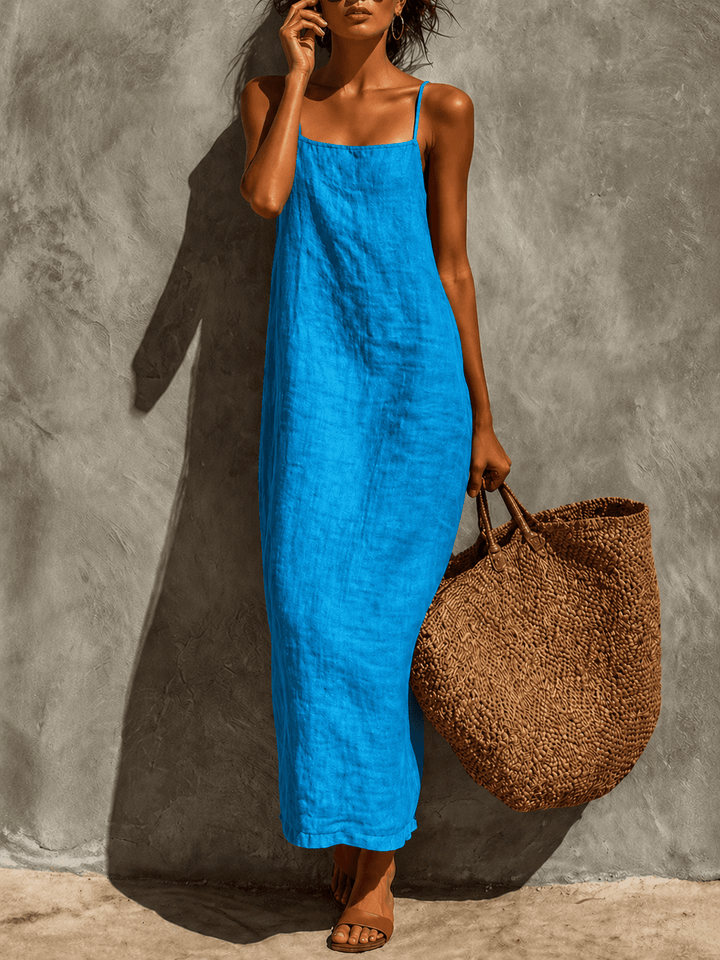Lina | Vestido boho de algodón con caída fluida
