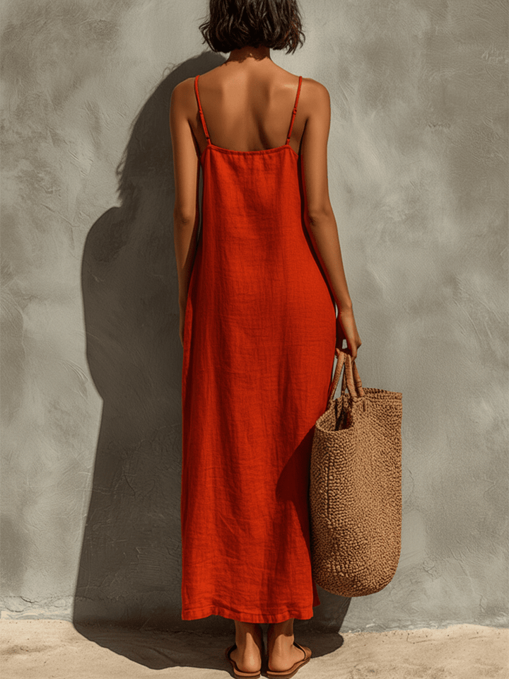 Lina | Vestido boho de algodón con caída fluida