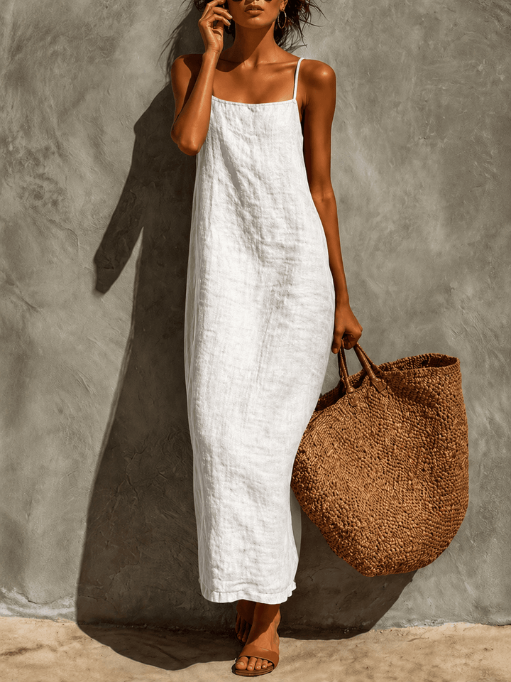 Lina | Vestido boho de algodón con caída fluida