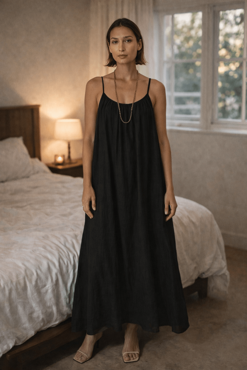 Luna | Vestido fluido con espalda descubierta