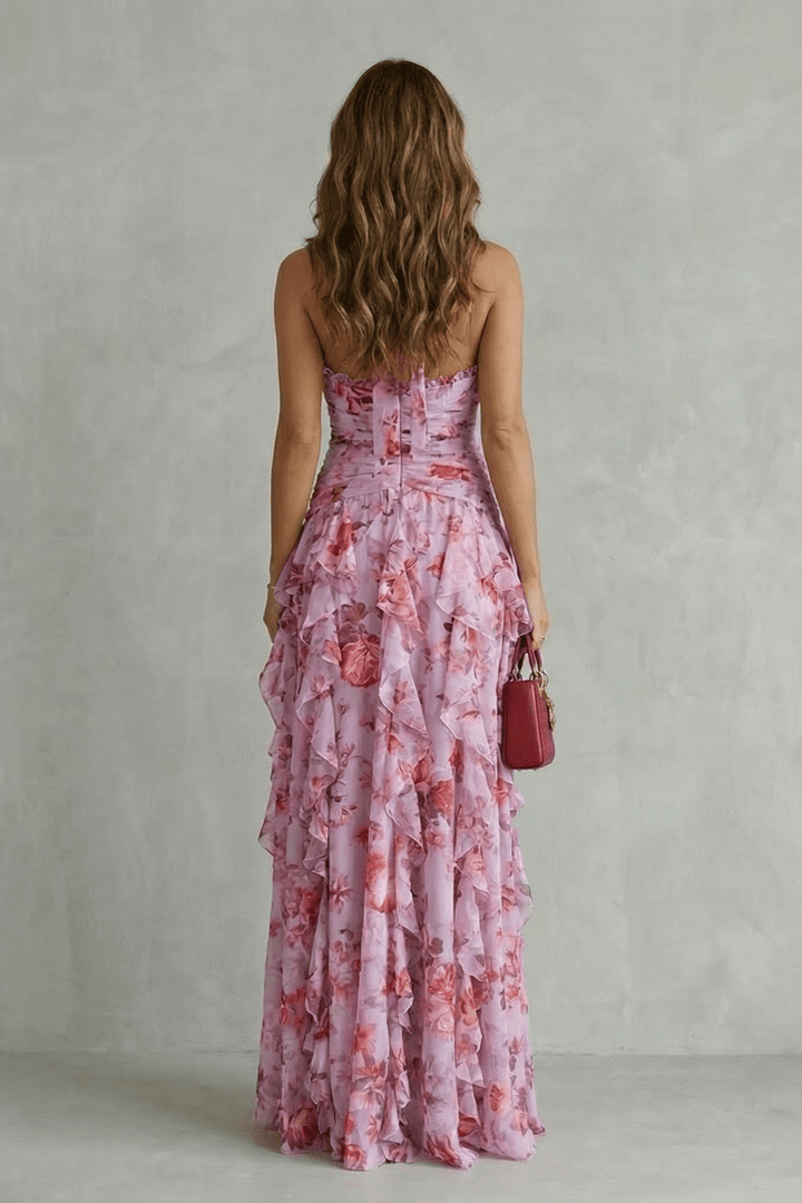 Marina | Vestido largo halter de caída fluida y elegante