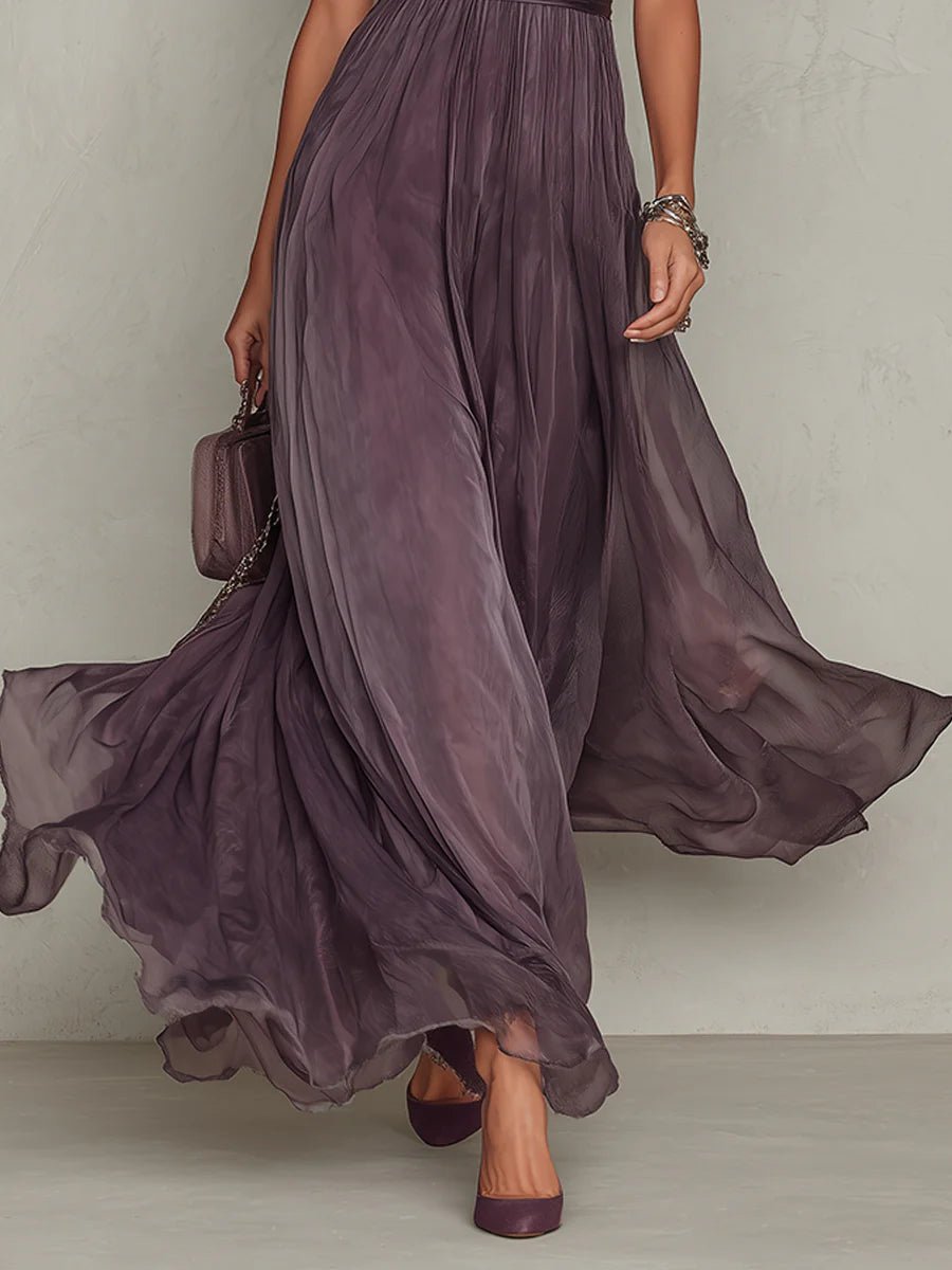 Martina | Vestido elegante de chiffon fluido para un estilo sofisticado