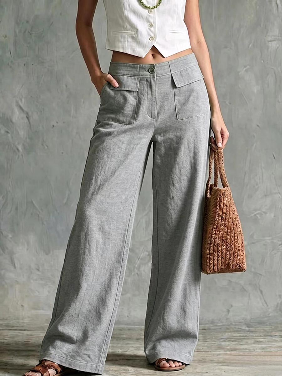 Pantalón de tiro bajo perfecto para el otoño