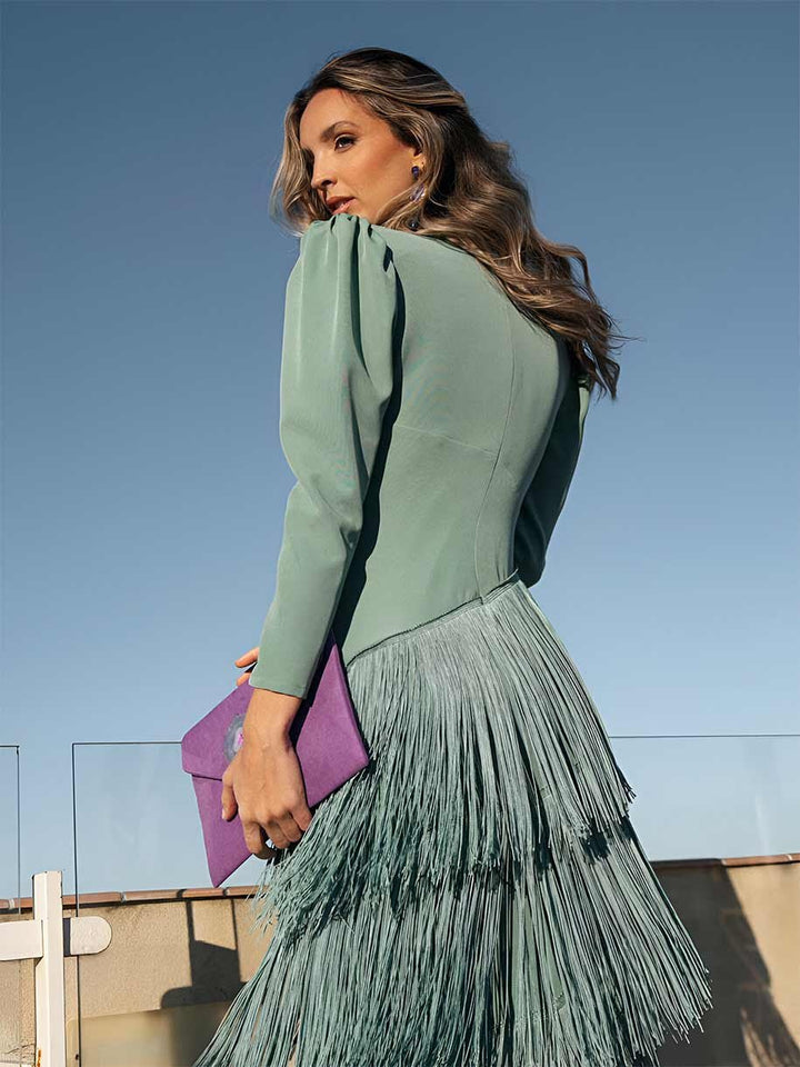 Rosalia | Vestido de flecos con glamour y movimiento