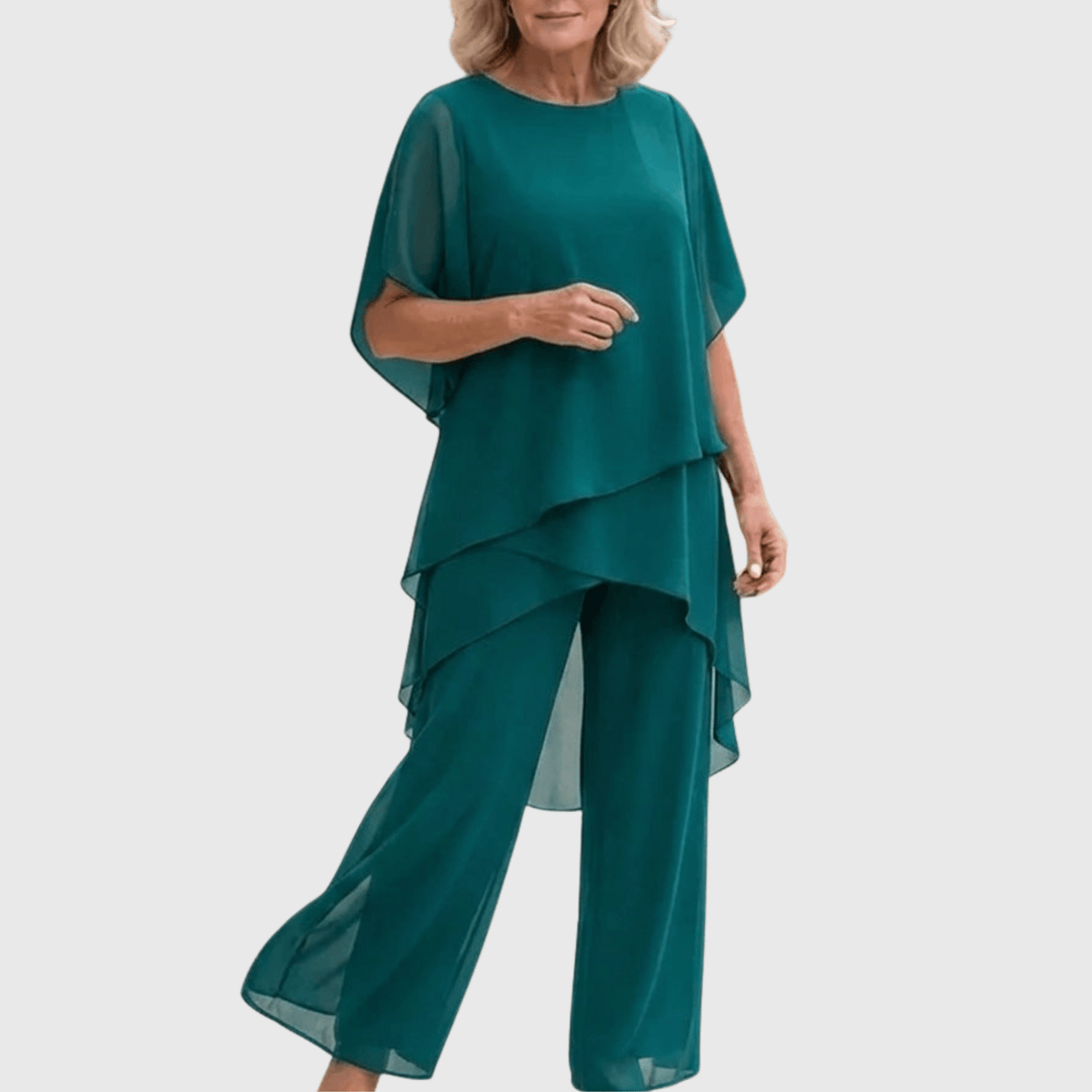 Sofía | Traje Fluido Azul Marino corte Relajado
