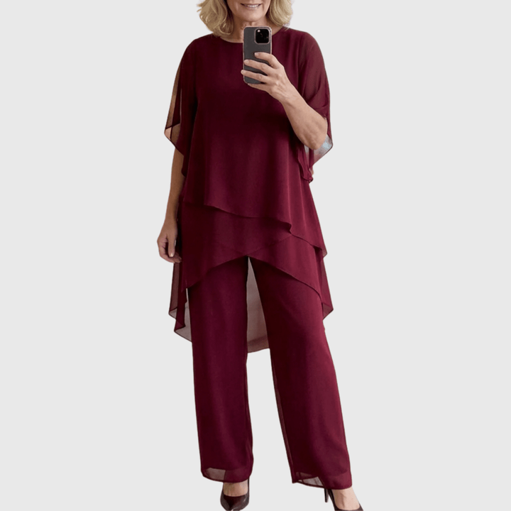 Sofía | Traje Fluido Azul Marino corte Relajado