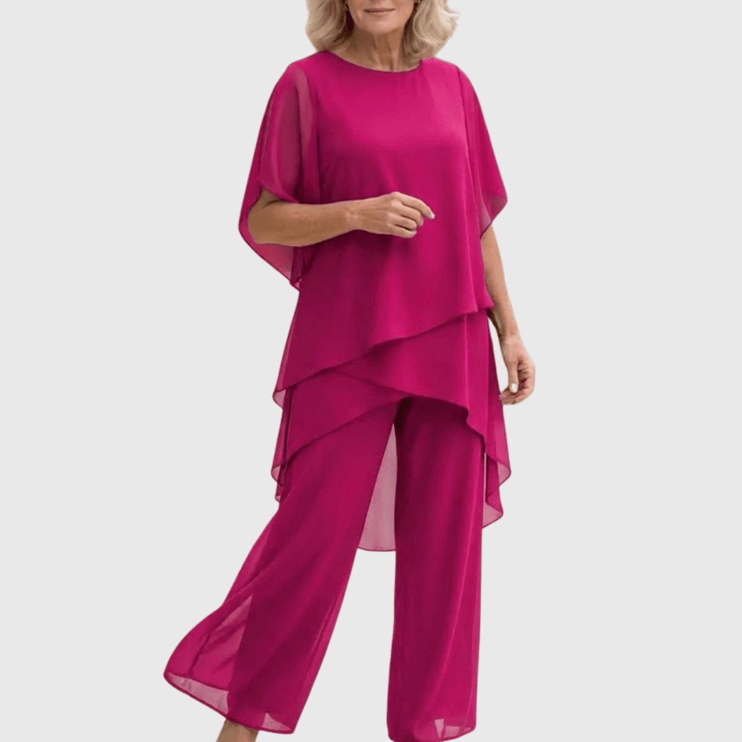 Sofía | Traje Fluido Azul Marino corte Relajado