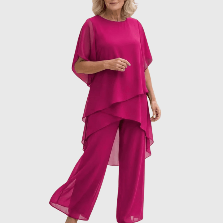 Sofía | Traje Fluido Azul Marino corte Relajado