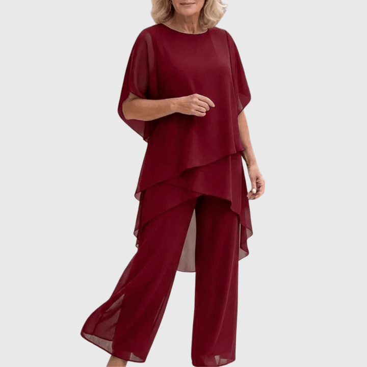 Sofía | Traje Fluido Azul Marino corte Relajado