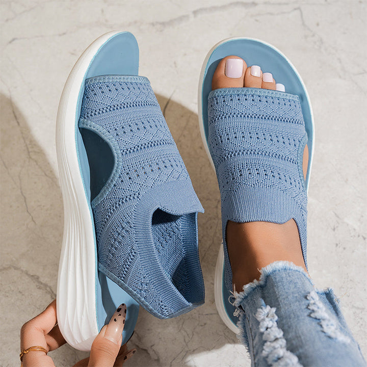 Zina | Sandalias de Plataforma Transpirable